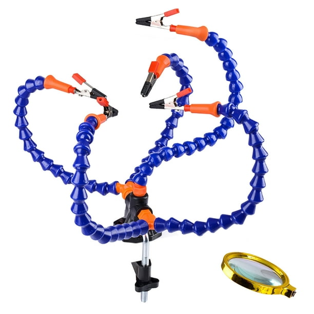 3/5 Helping Hands Tool Flexible Arms Soldering Station PCB Holder Desk Clamp 3/5 Helping Hands Tool Flexible Arms Soldering Station PCB Holder Desk Clamp